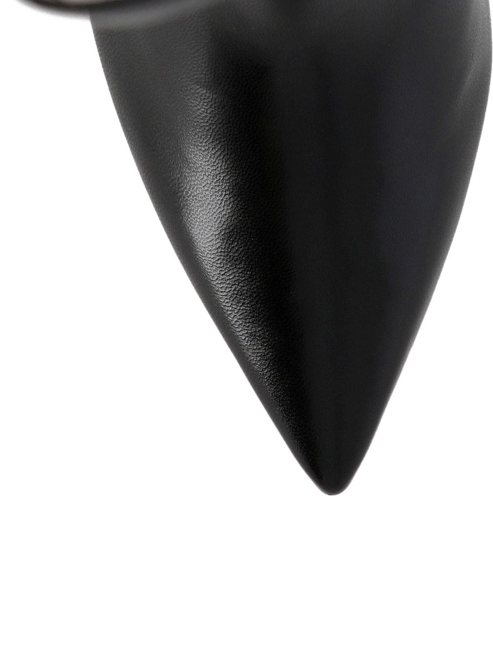 leather pointed-toe knee-high boots - 3