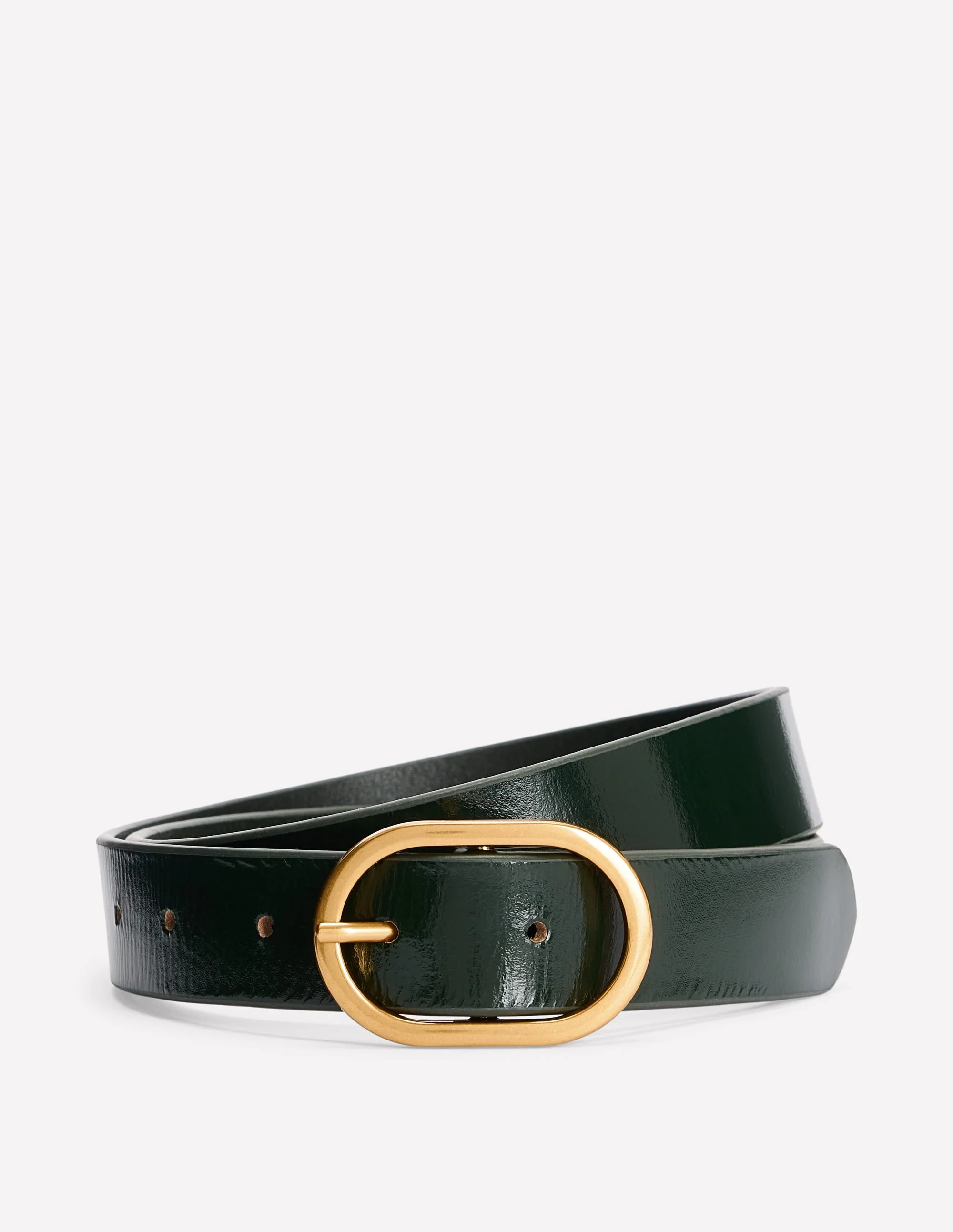 Classic Leather Belt-Green - 1
