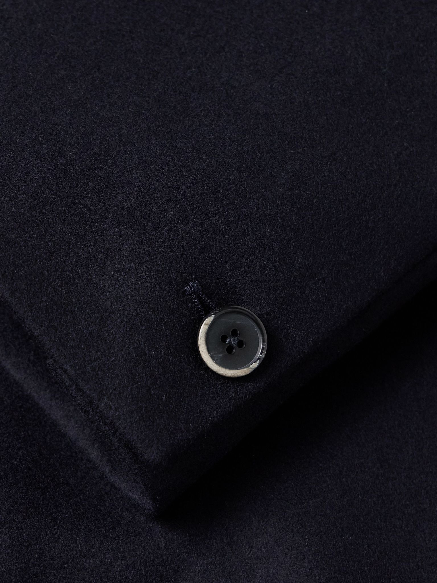 Baron Wool-Blend Coat Navy - 4