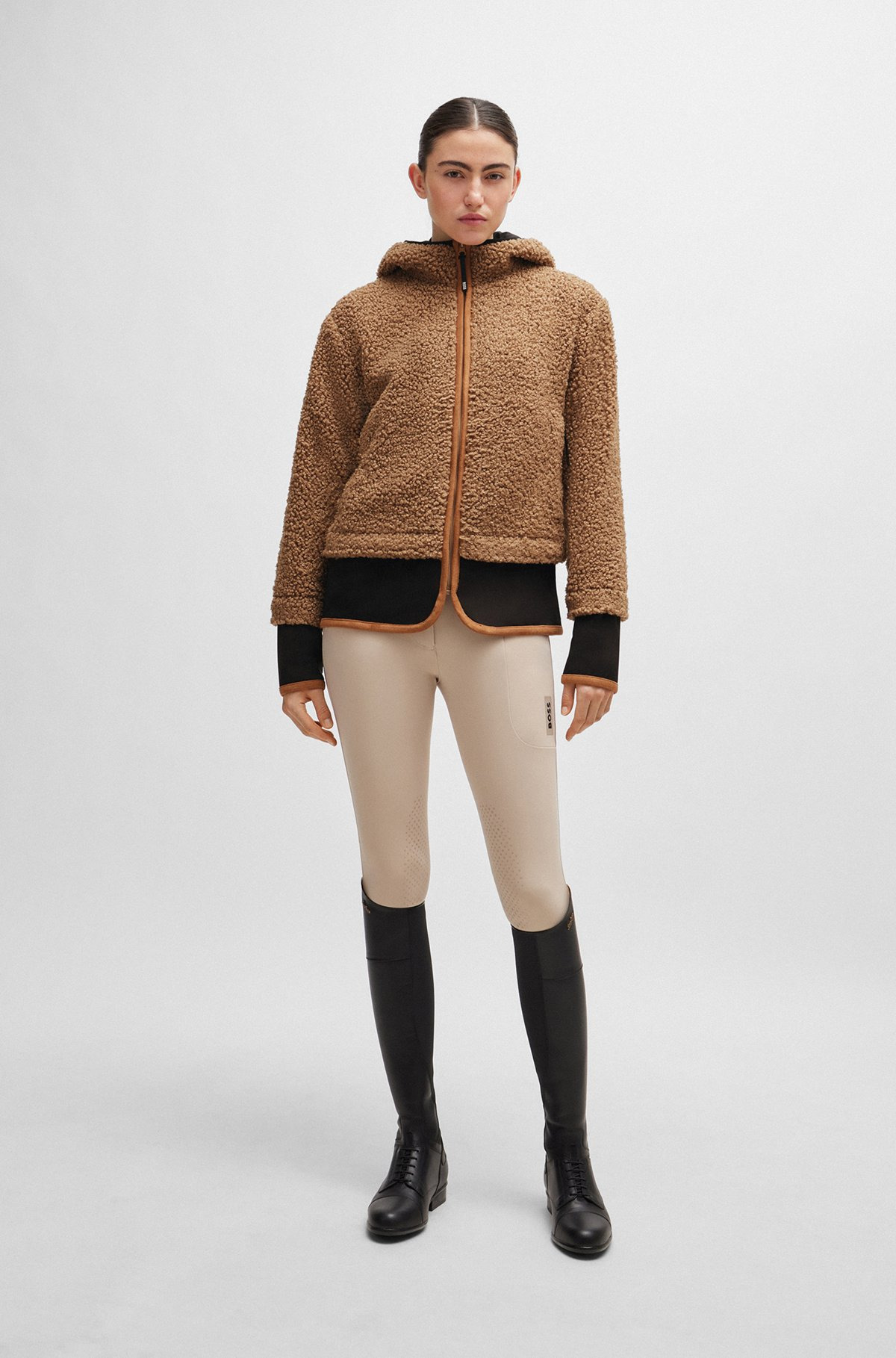 EQUESTRIAN HYBRID HOODED TEDDY JACKET - 2
