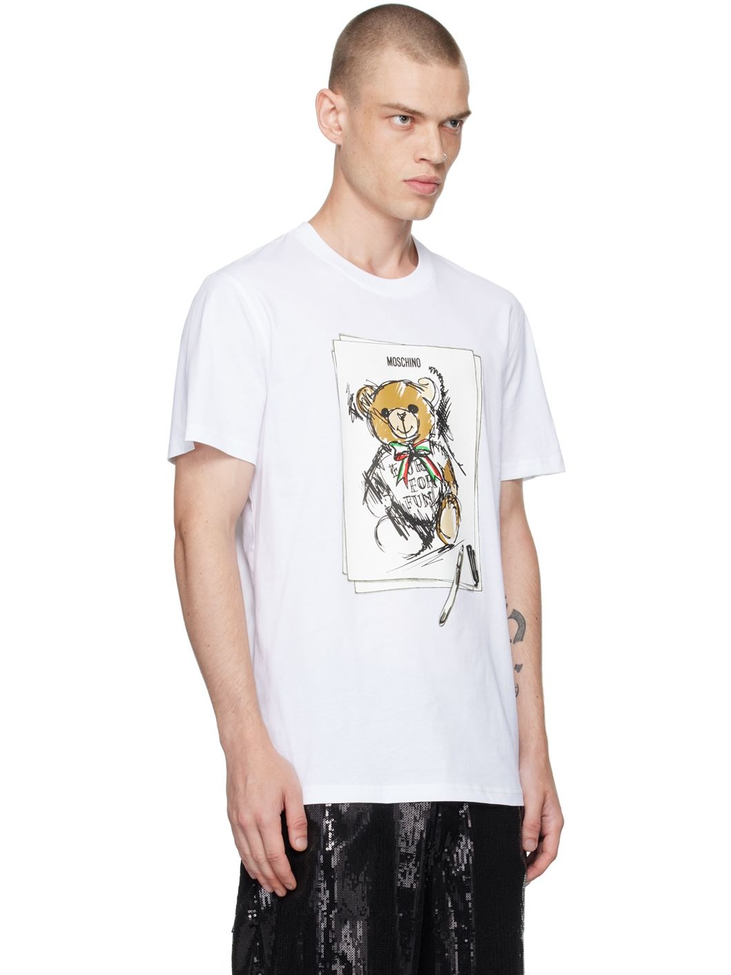 White Teddy Bear T-Shirt - 2