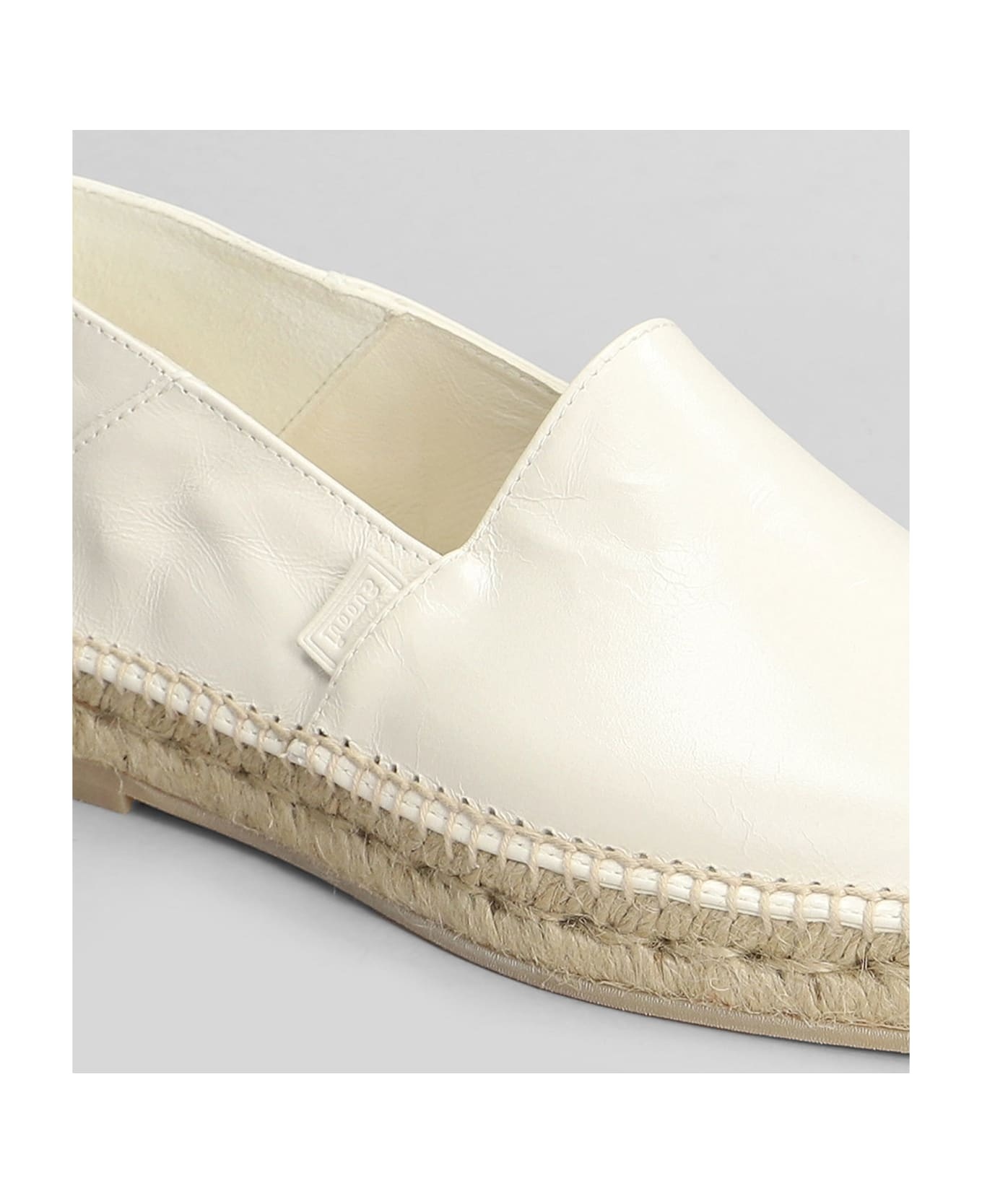 Espadrilles In Beige Leather - 5