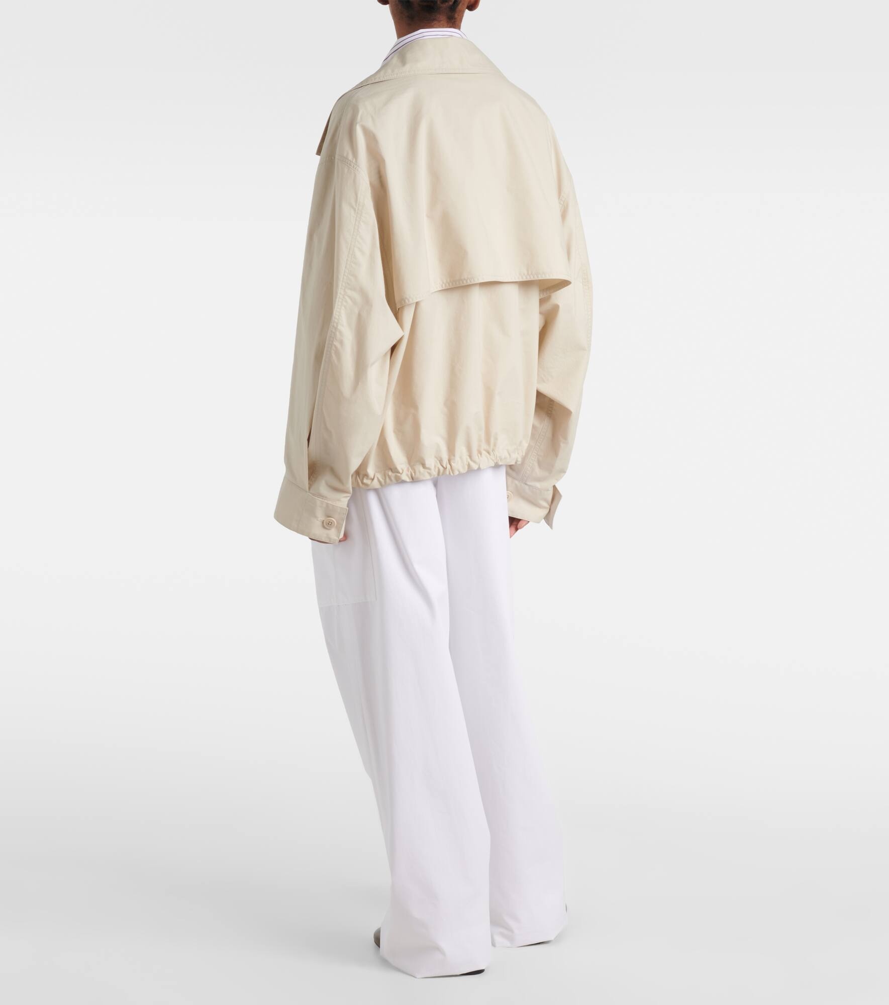 Technical cropped trench coat - 3