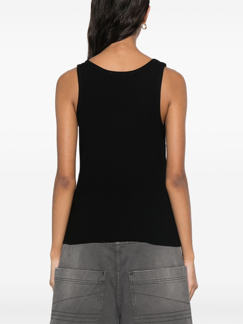 logo-embroidered top - 4