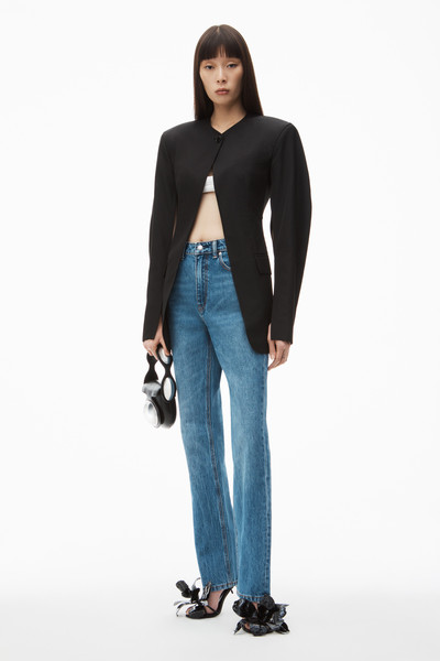 Alexander Wang FLY HIGH-RISE STACKED JEAN IN DENIM outlook