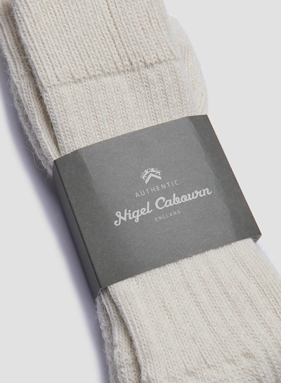 Nigel Cabourn Alpaca Wool Sock in Cream outlook