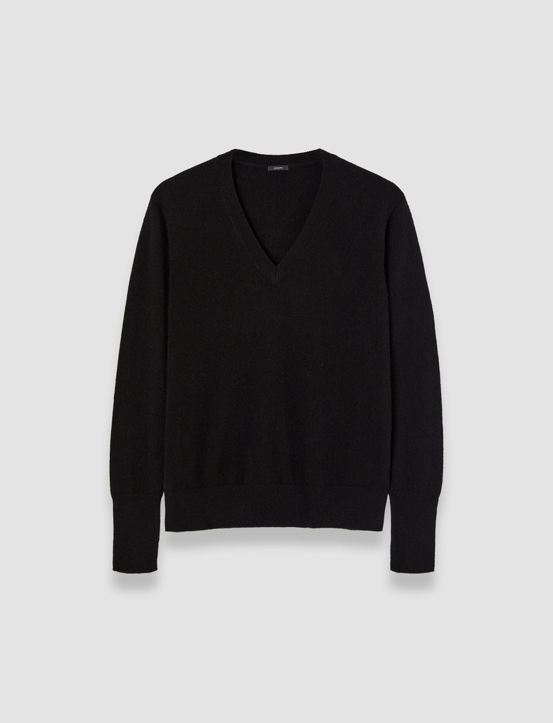 Light Pure Cashmere V Neck Jumper 1