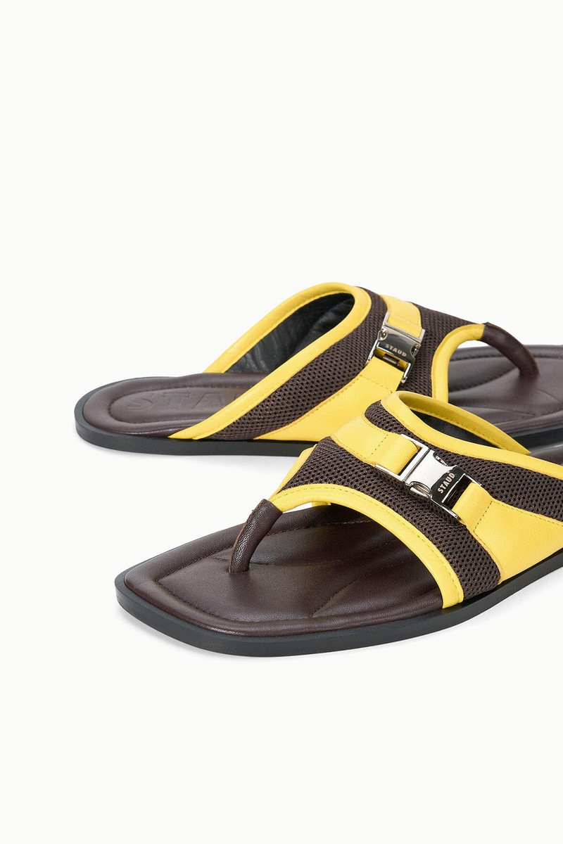 STAUD KACEY THONG ESPRESSO LEMON 3