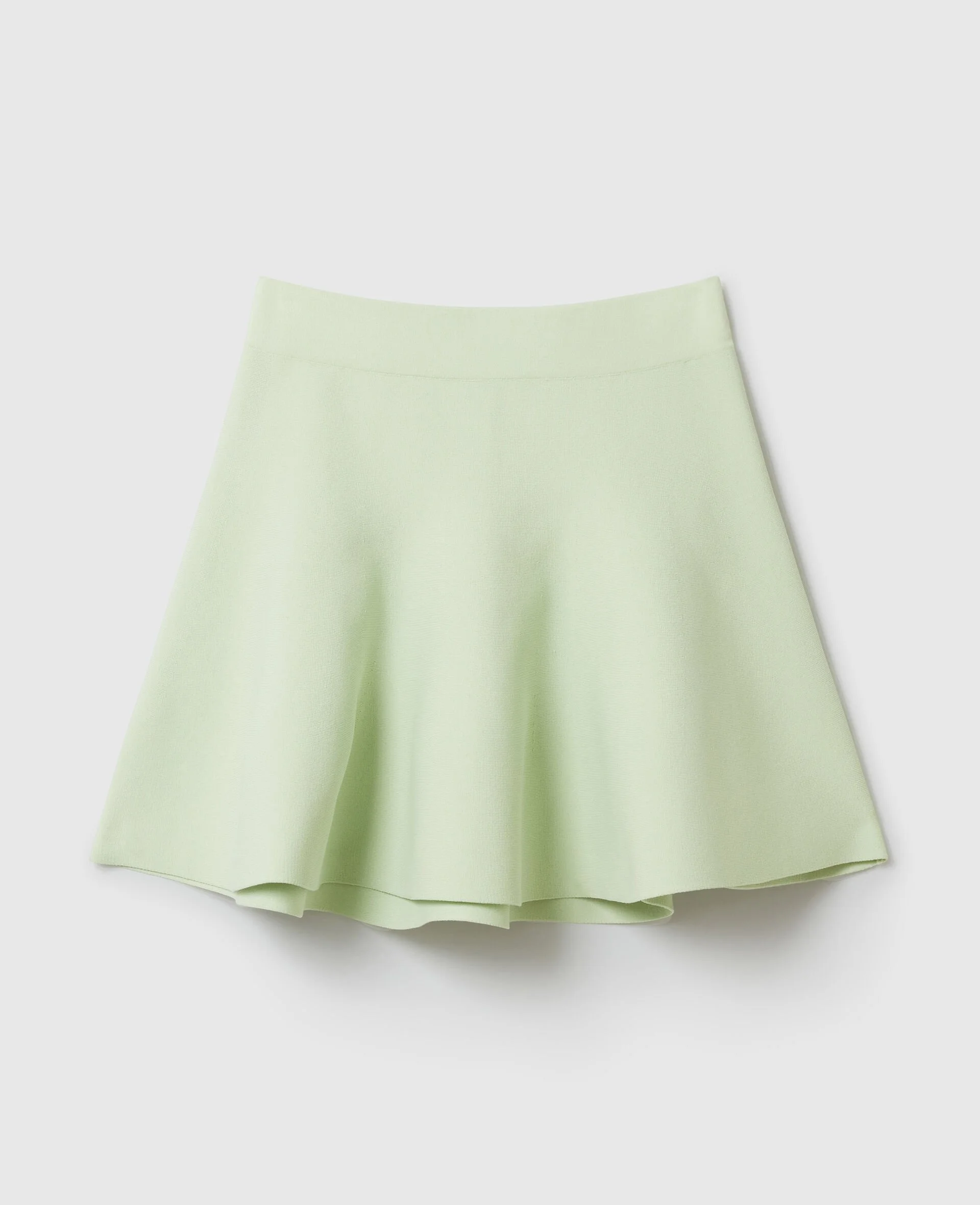 Compact Knit Peplum Mini Skirt - 1