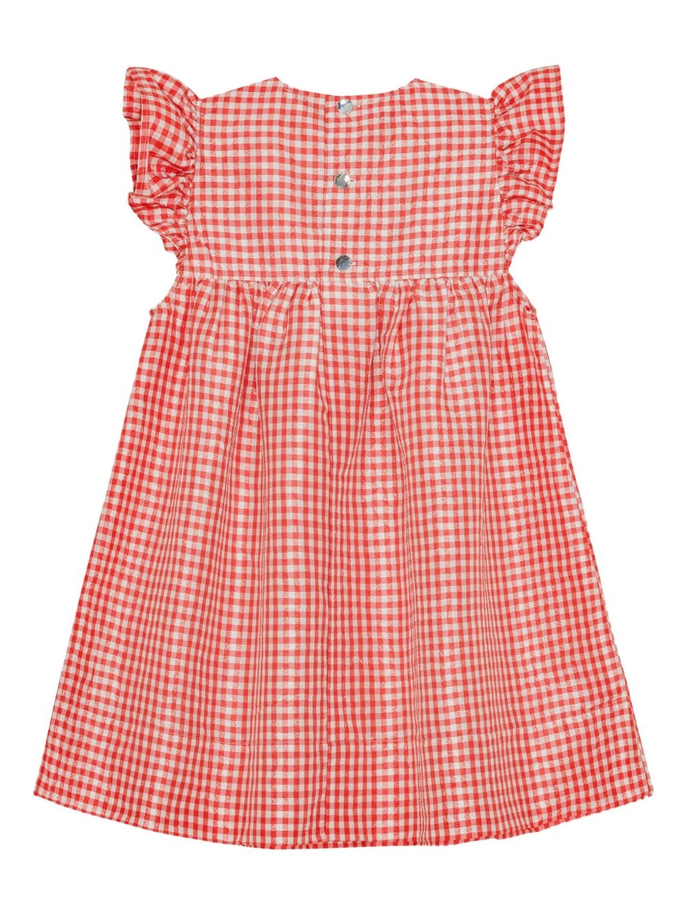 gingham-print dress - 6