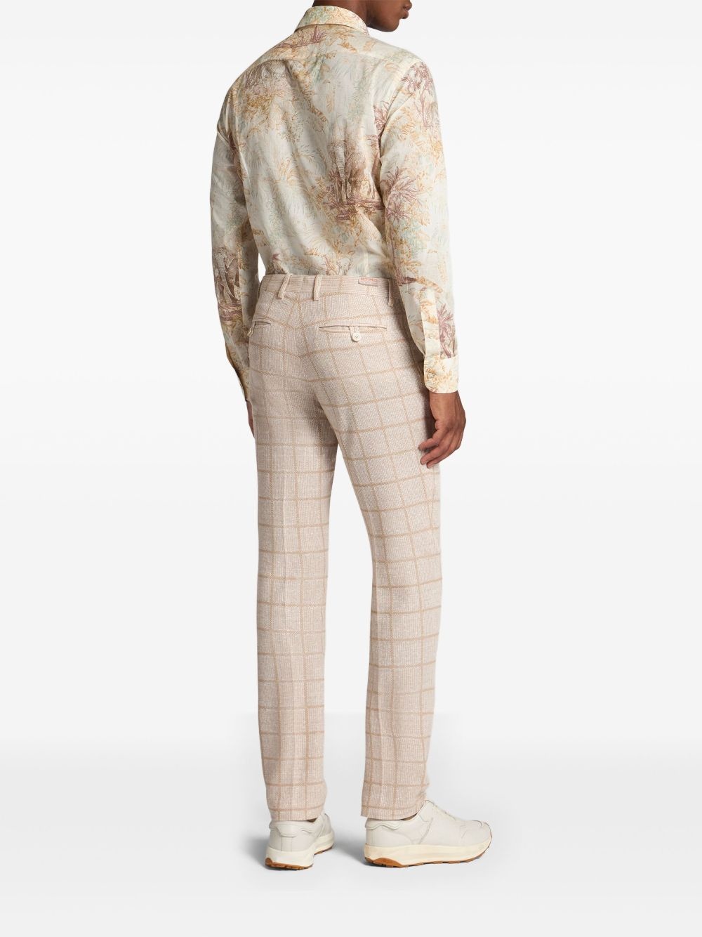 checked chinos - 3