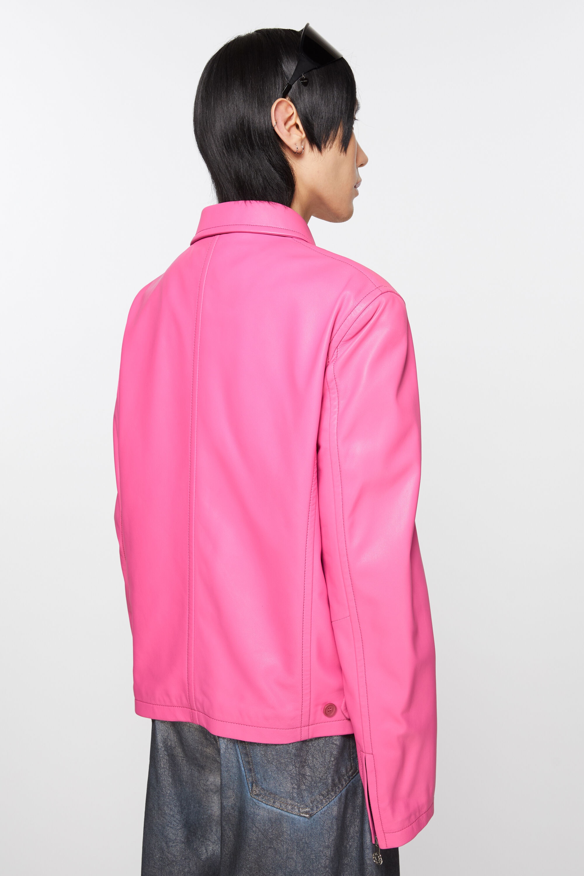 Leather jacket - Bubble Pink - 4