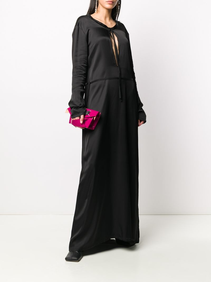 Ann Demeulemeester long sleeve tie neck dress outlook