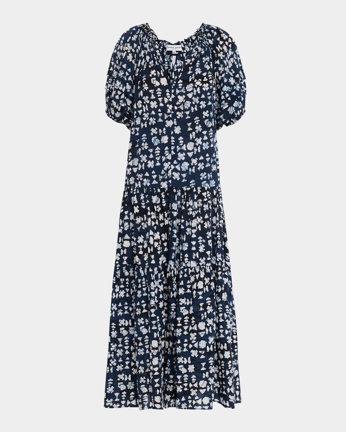 Uva Tiered Abstract-Print Maxi Dress - 1