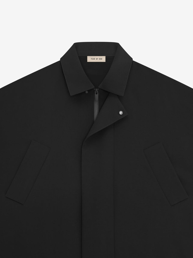 Wool Crepe 3/4 Length Trench 3