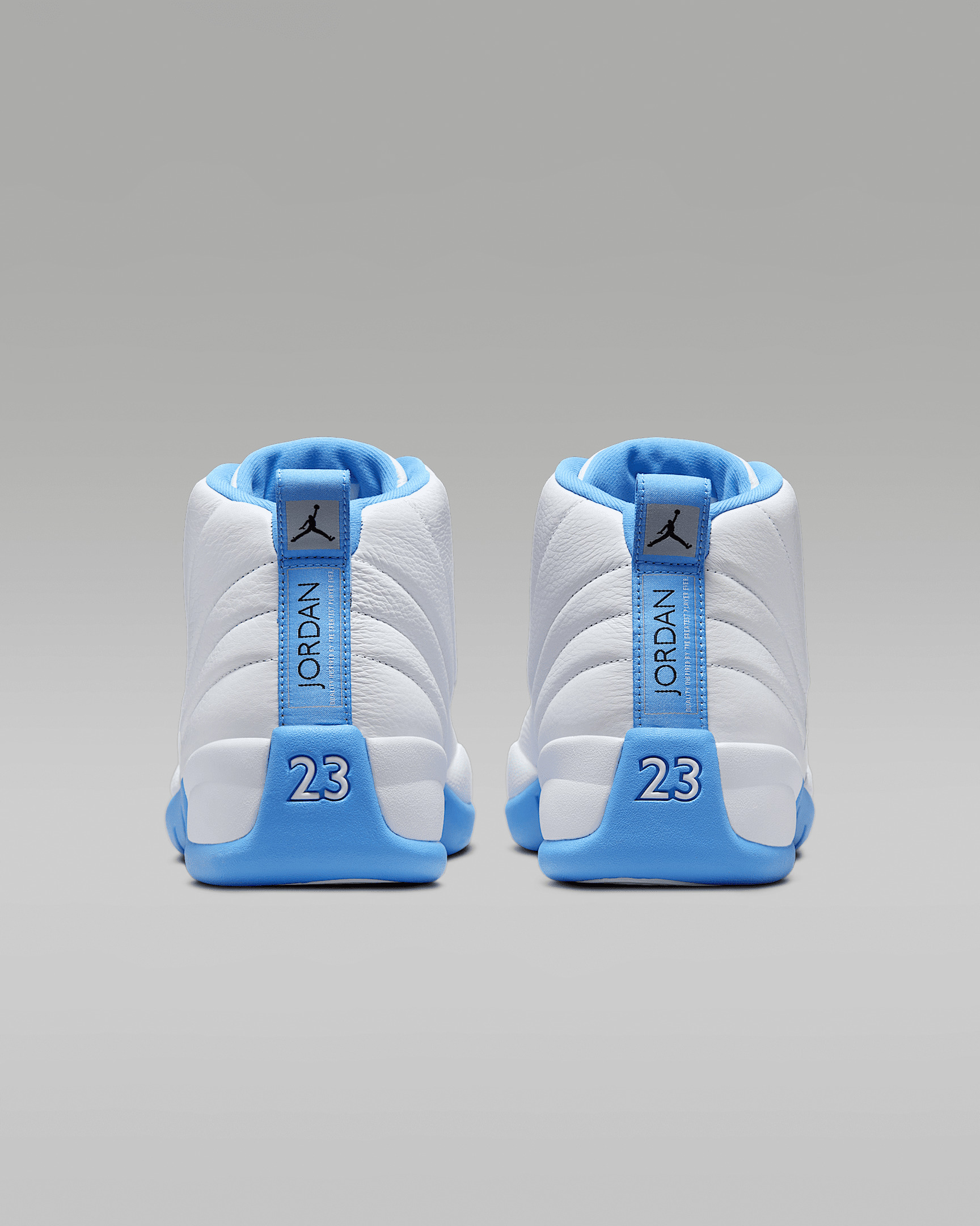 Air Jordan 12 Retro "White and University Blue" Men's Shoes - 6