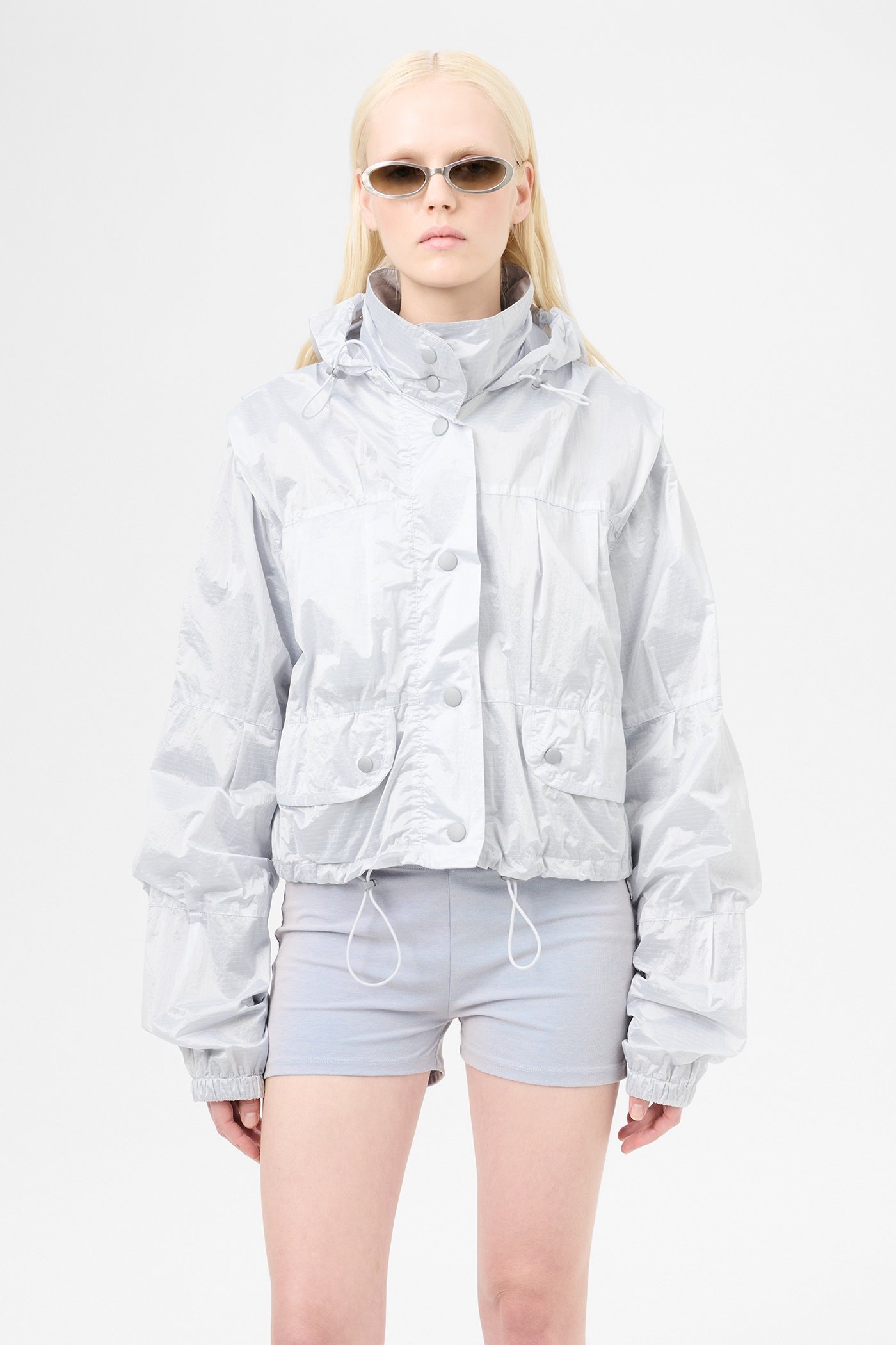 Cropped Exhale Puffa Vapor Cream Parachute Ripstop - 3