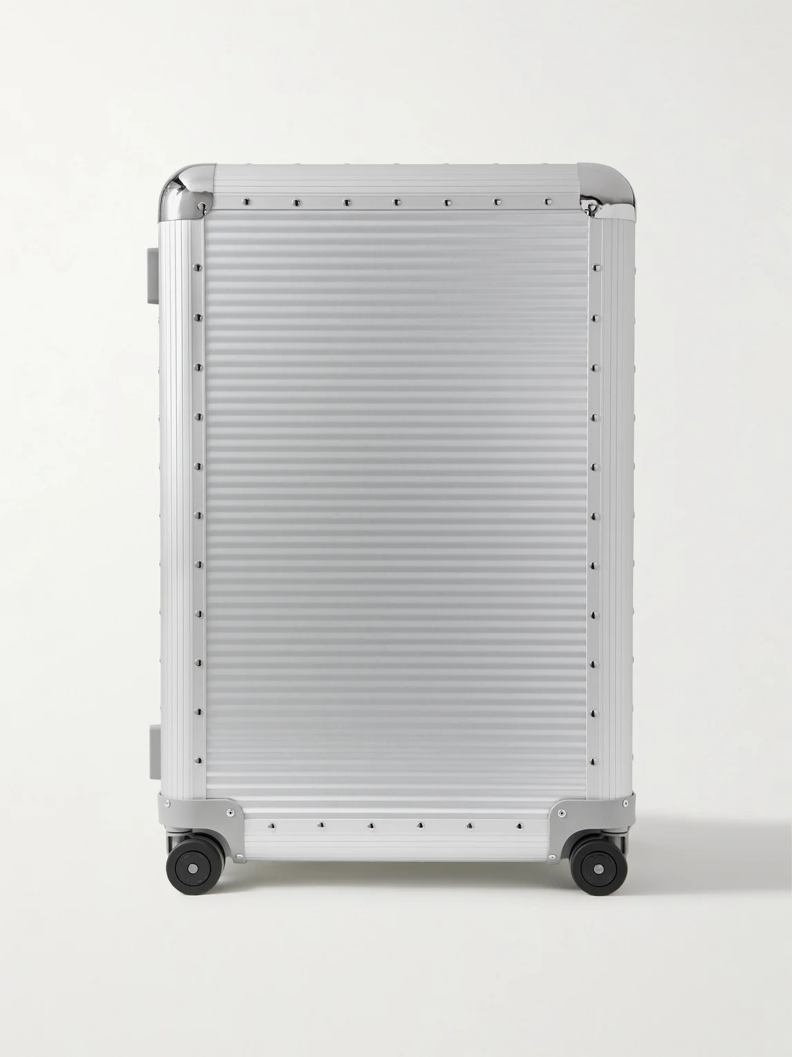 Bank Spinner 76cm Rubber-Trimmed Aluminium Suitcase - 1
