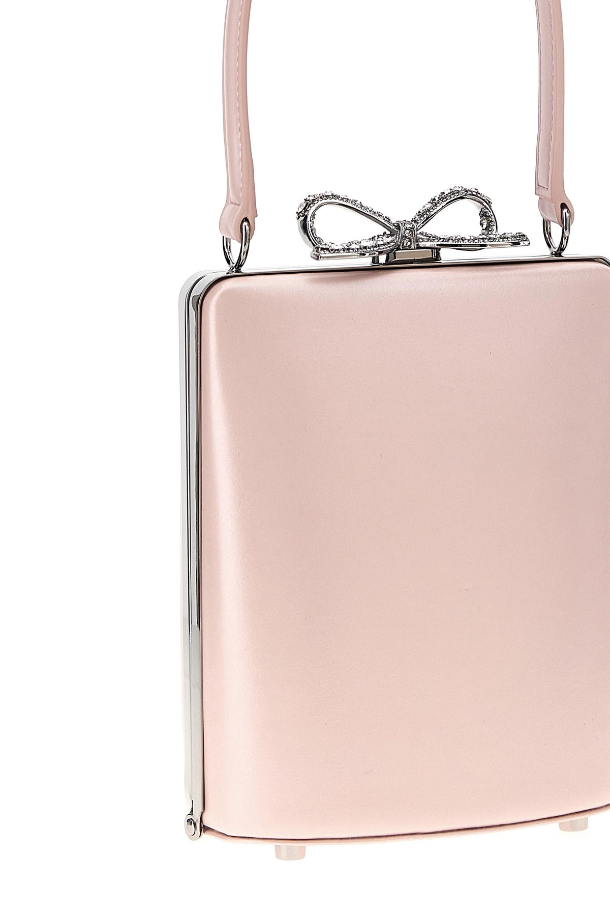 'Pink Leather Mini Bow' handbag - 4