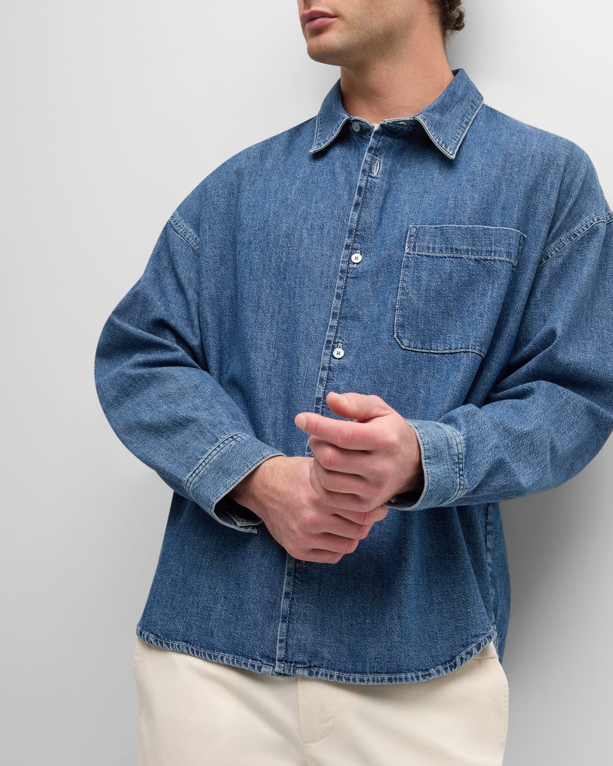 Men's Relaxed Denim Shirt - 6