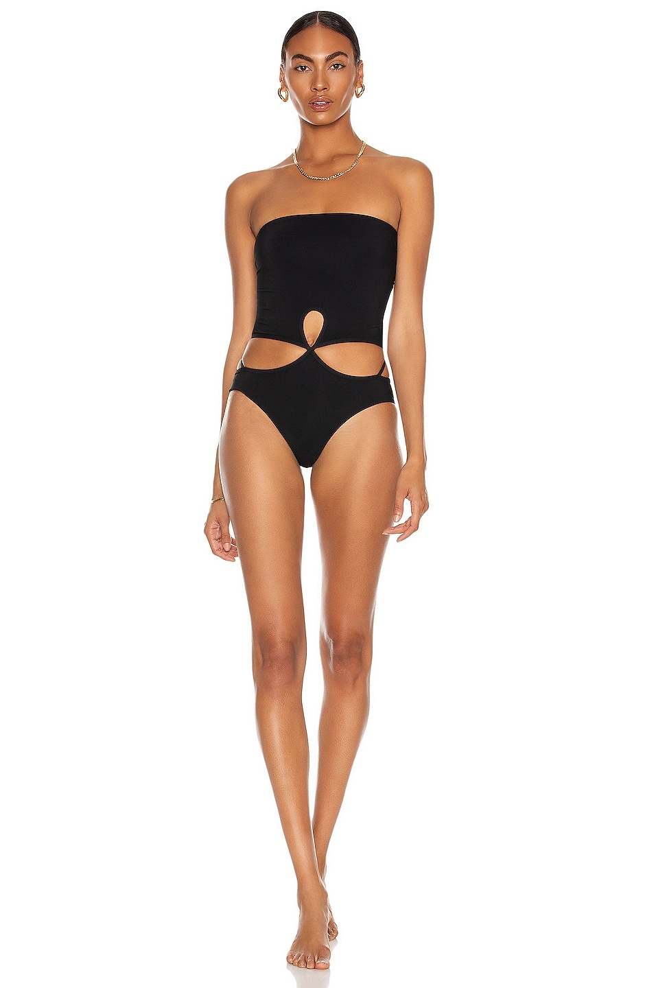 Looped Adjustable Strap Swimsuit - 1