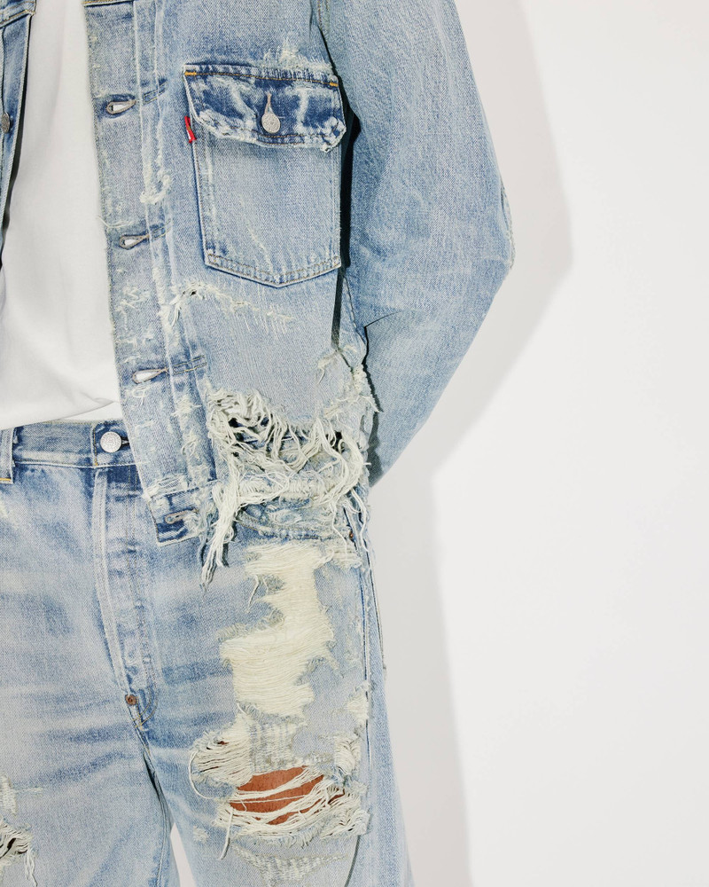 KENZO x LEVI'S® Type II distressed genderless denim trucker jacket 15