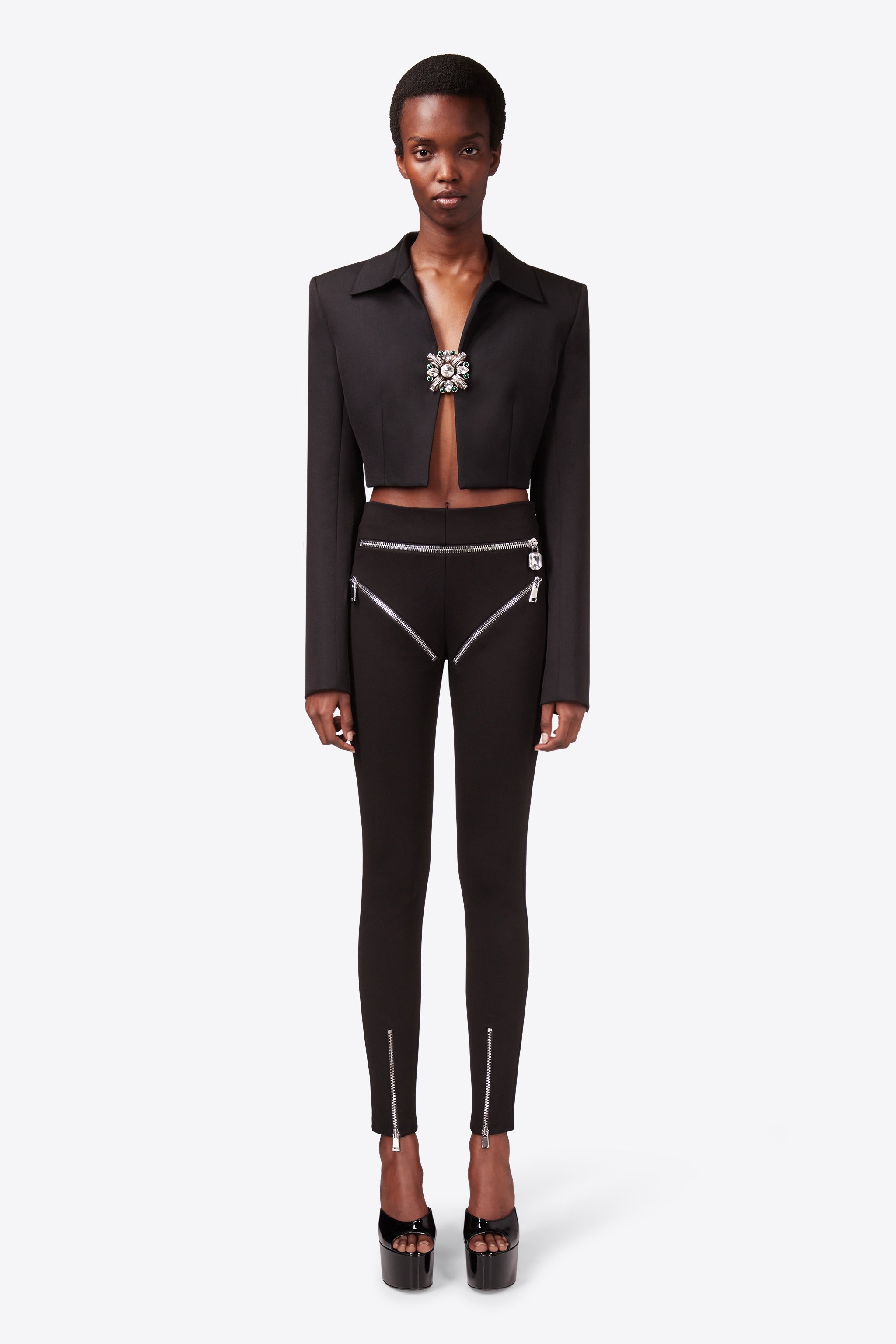 ZIPPER BRIEF LEGGING - 3