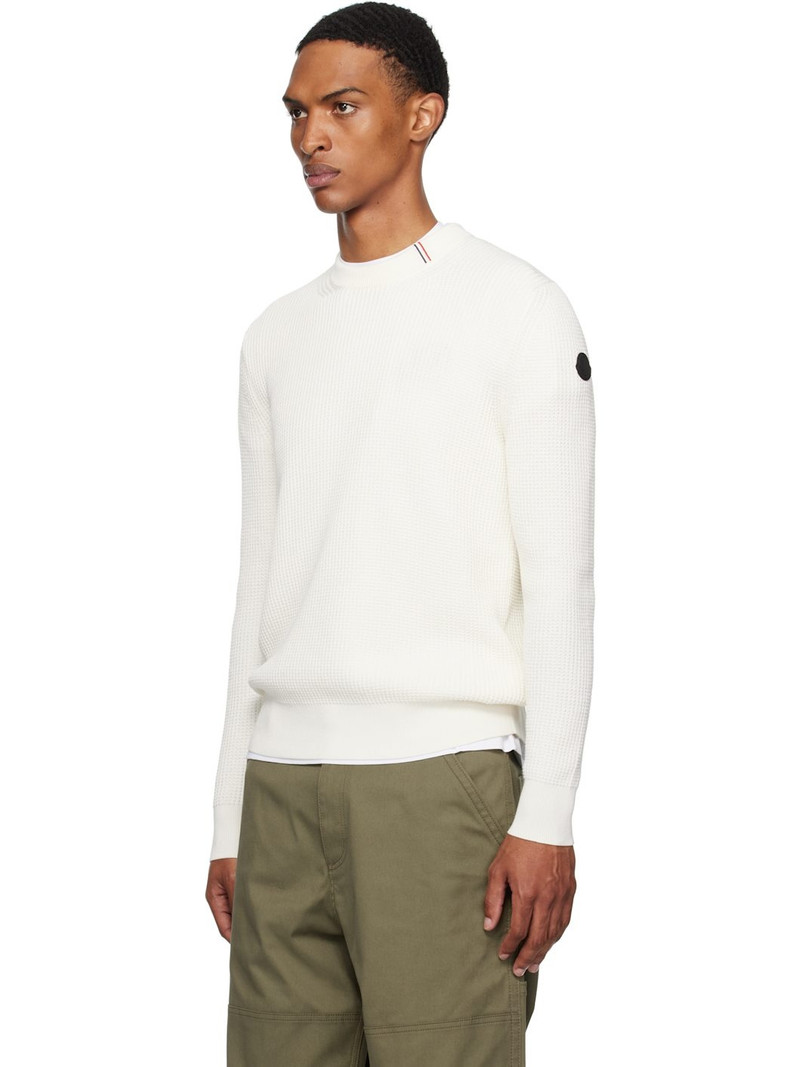 Moncler Off-White Crew Neck Sweater outlook
