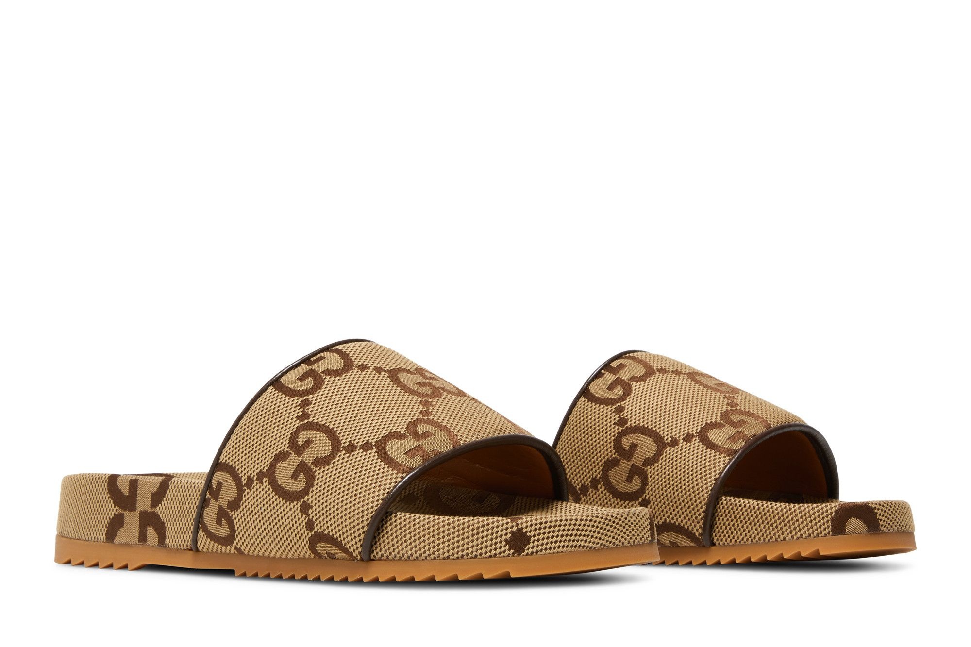Gucci GG Canvas Slide Sandal 'Camel Monogram' - 8
