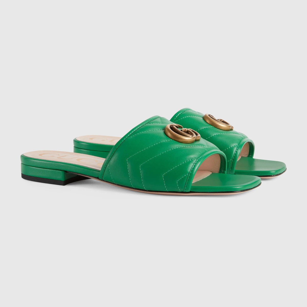 Women's slide sandal with Double G - 2