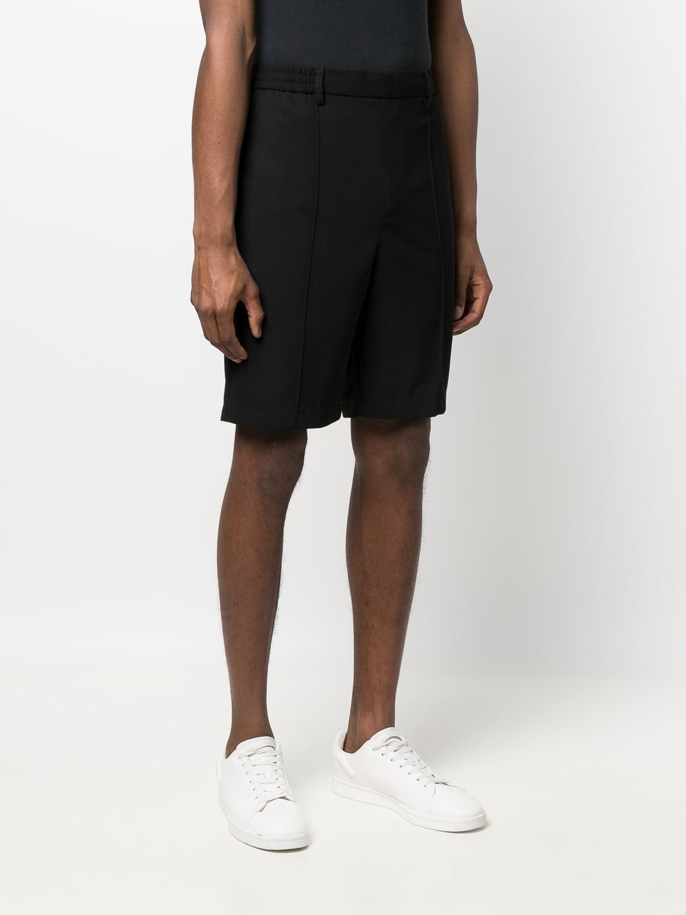 elasticated-waist Bermuda shorts - 3