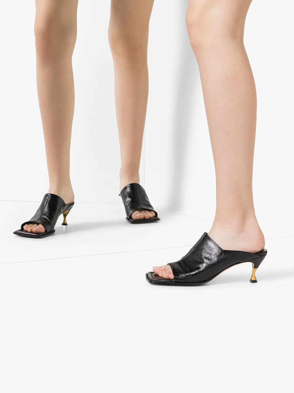 square-toe 55mm mules - 3