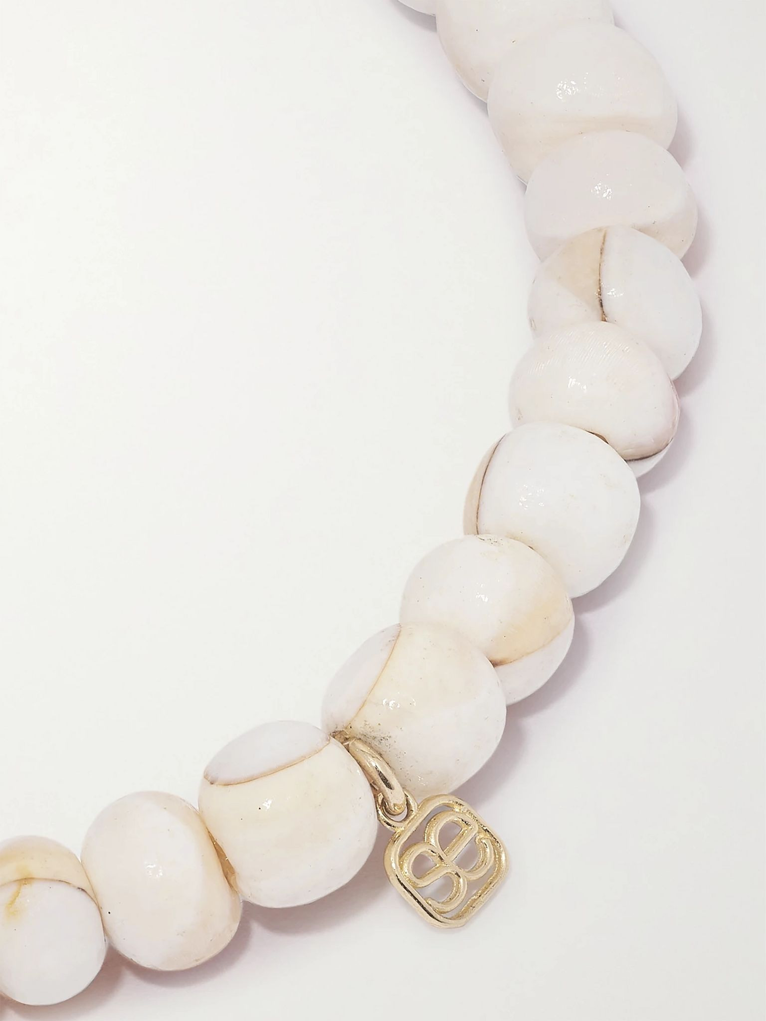 Dragonfly 14-karat gold, shell and diamond bracelet Gold - 3