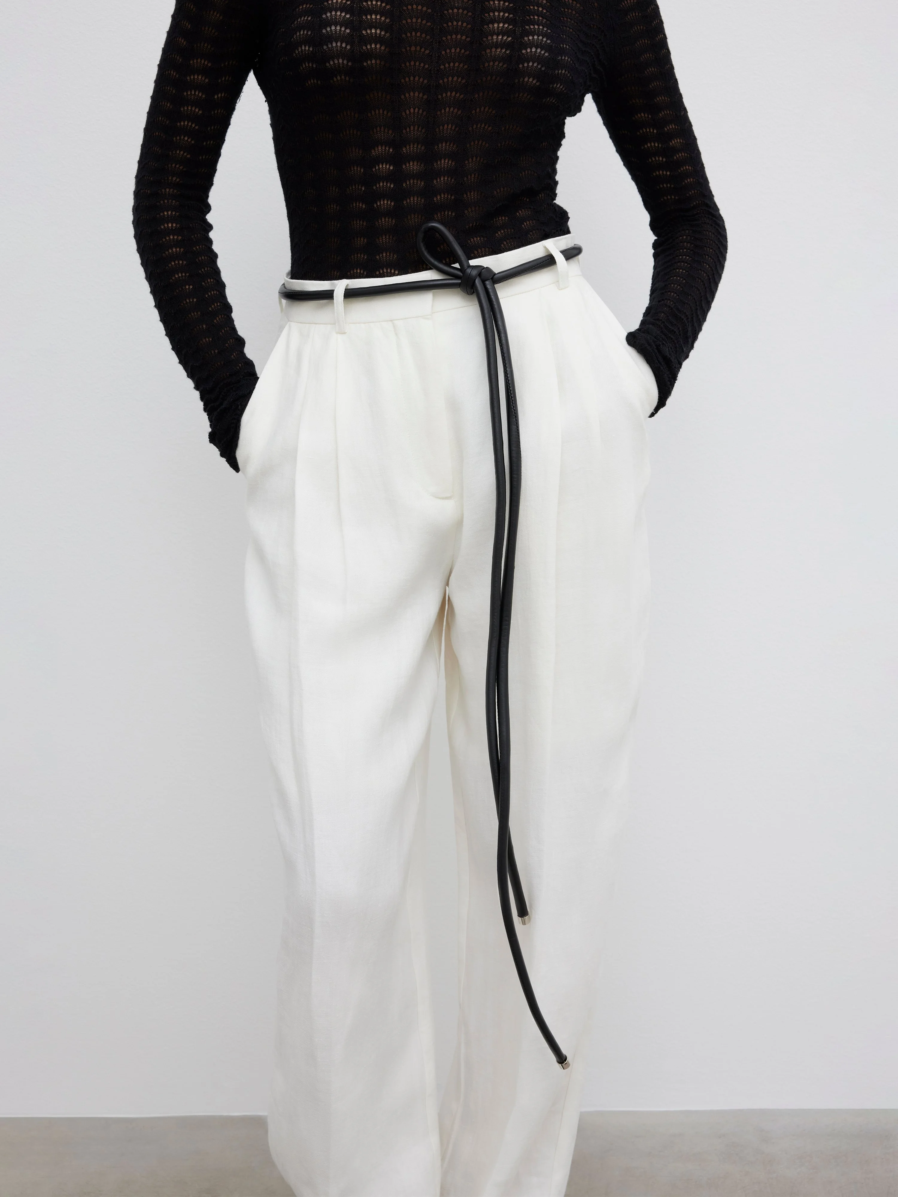 Rope leather belt - 1