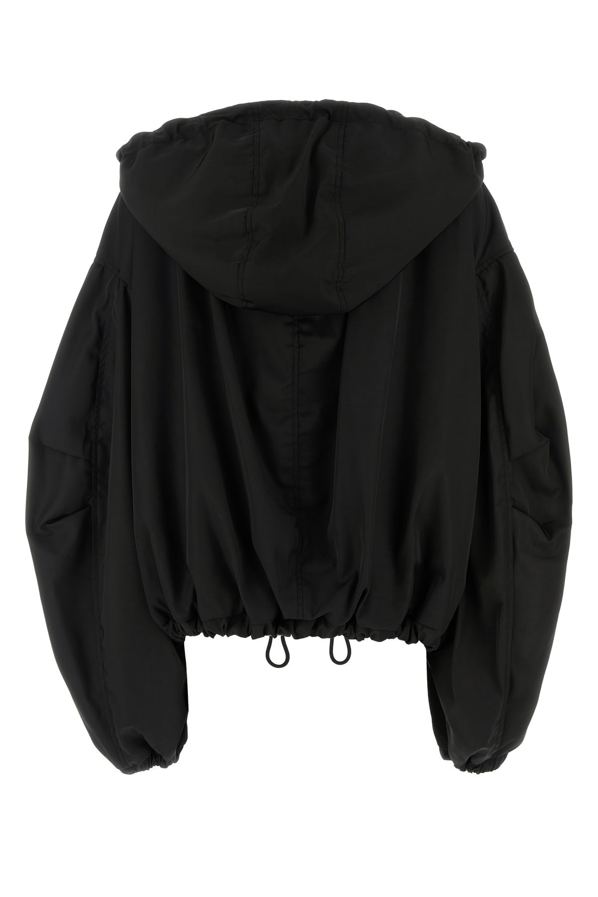 Black polyester bomber jacket - 2
