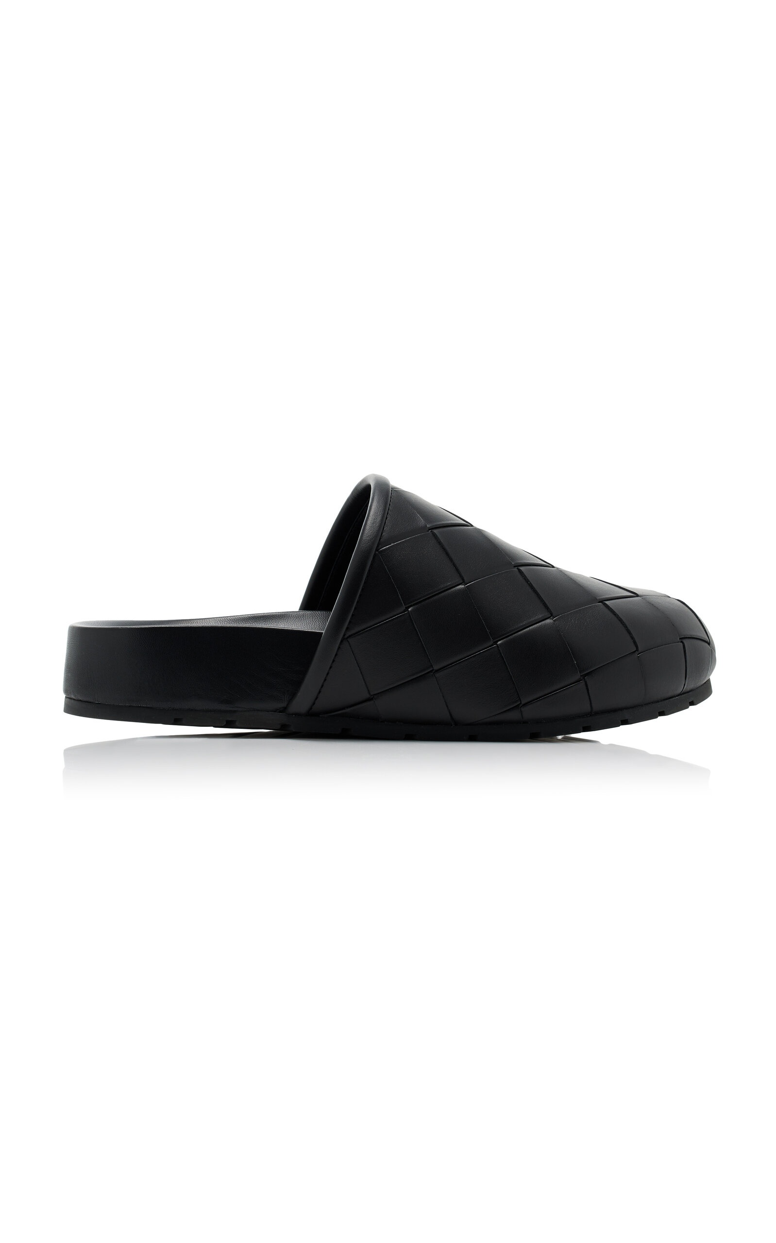 Reggie Intrecciato Leather Mules black - 1