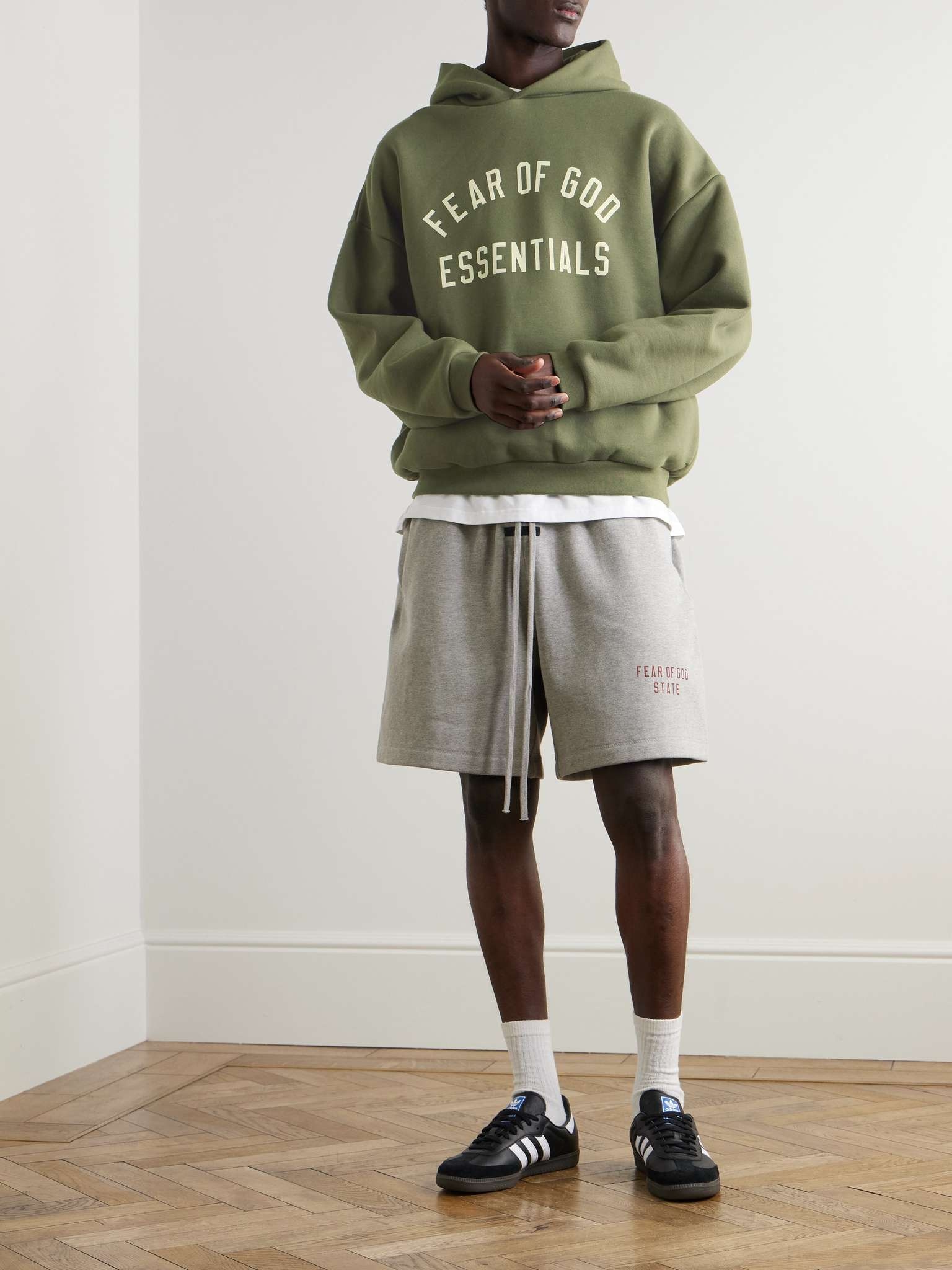 Oversized Logo-Print Cotton-Blend Jersey Hoodie - 2