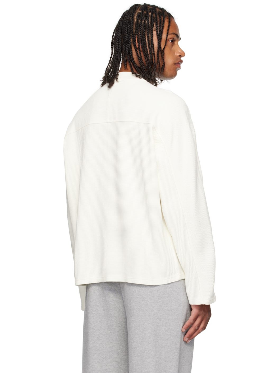 Off-White Waffle Long Sleeve T-shirt - 3