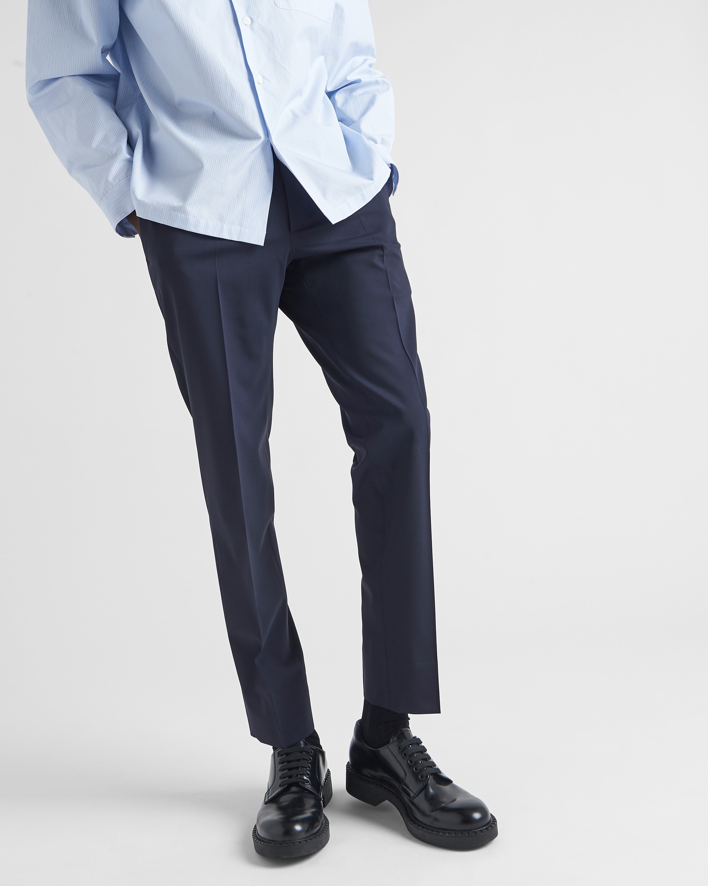 Light stretch wool pants - 3