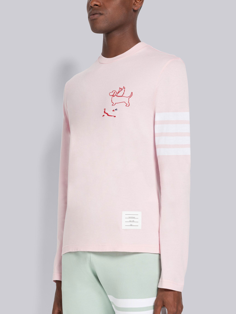 Thom Browne Jersey Hector 4-Bar Long Sleeve Tee outlook