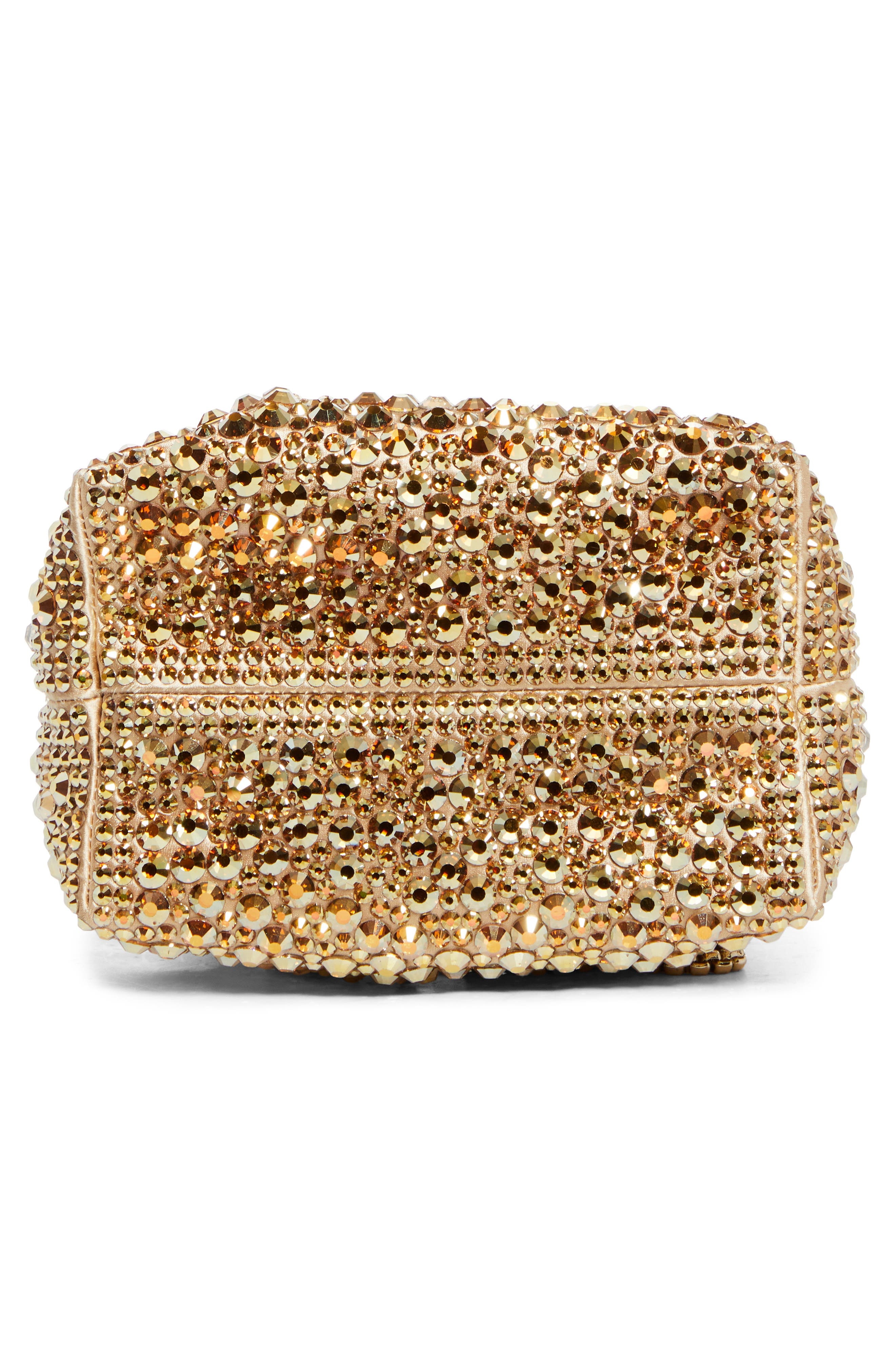Jimmy Choo Bon Bon Crystal Drawstring Pouch in Gold/Silver at Nordstrom - 8