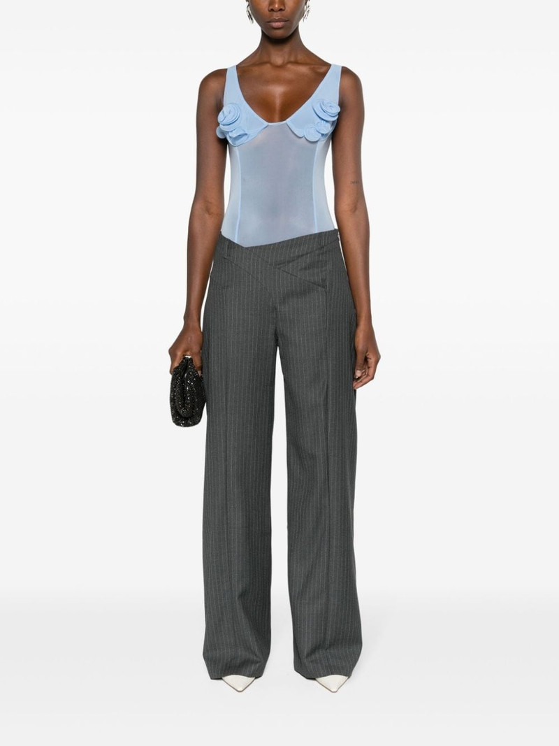 MAGDA BUTRYM floral-appliquÃ© corset body outlook