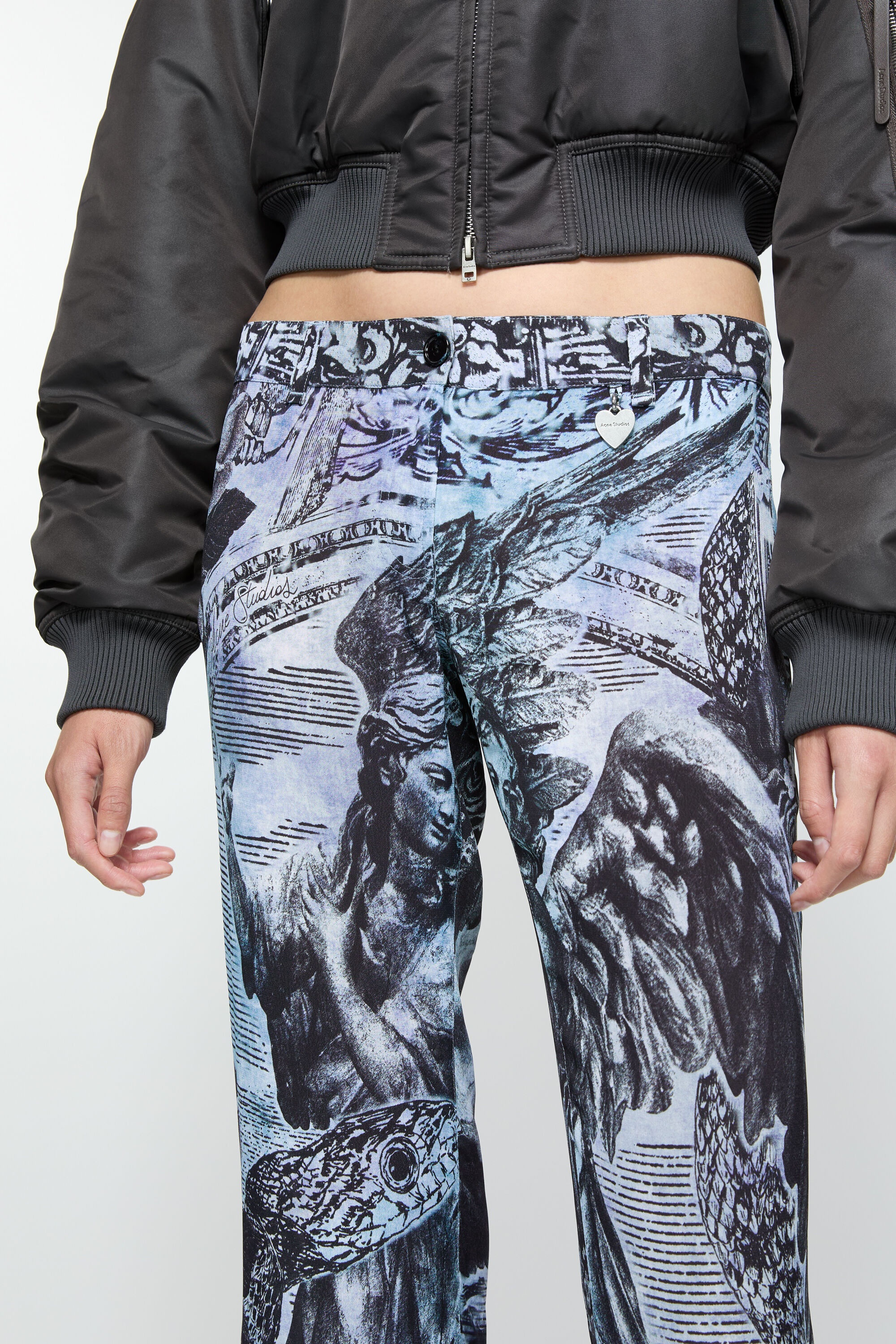 Printed trousers - Multi grey - 5