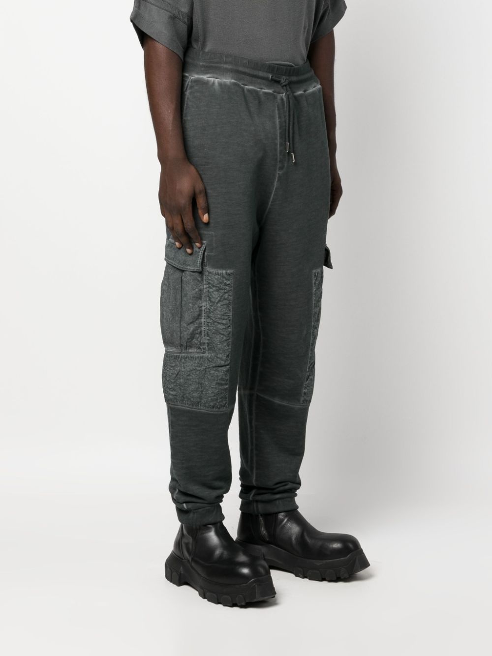 cotton cargo track pants - 3