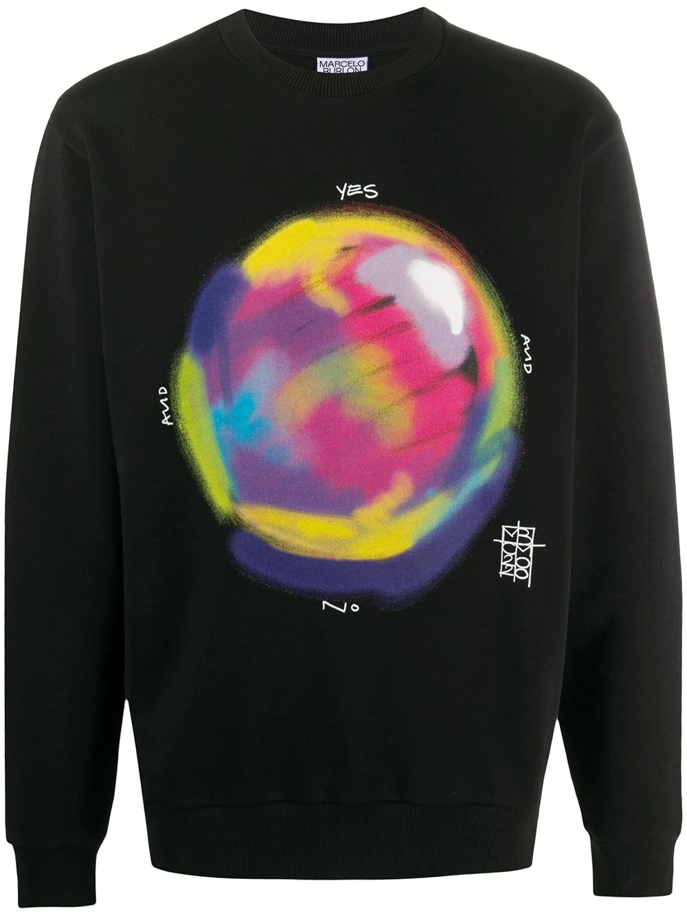 graphic print sweatshirt - 1