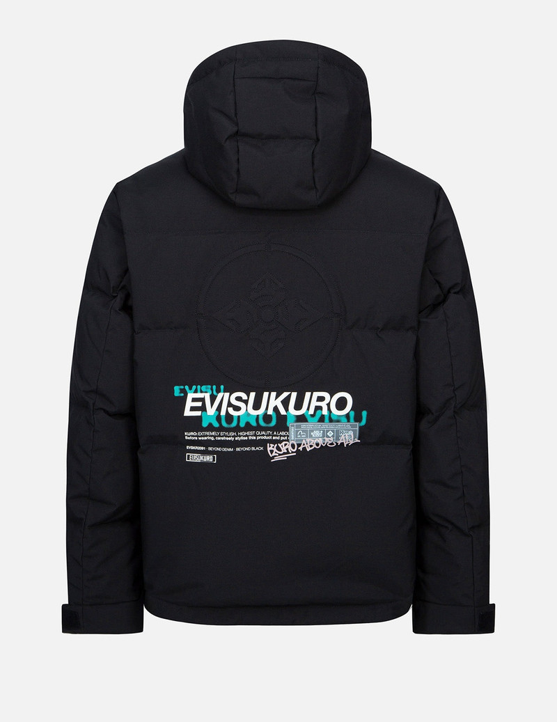 EVISU Kamon Embossed Down Jacket outlook
