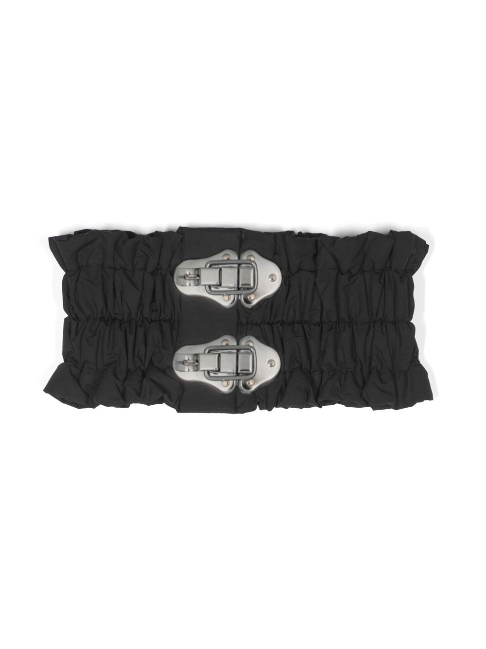 elasticated latch-buckle scarf - 1