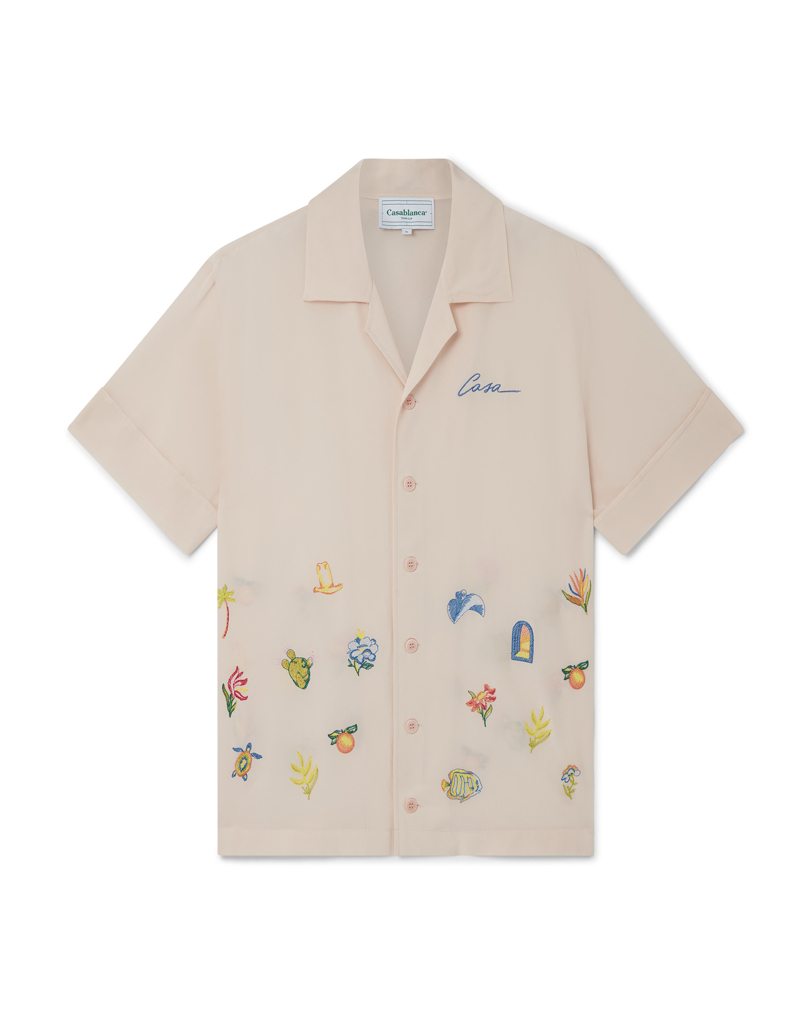 Casa Icons Embroidery Silk Shirt - 1