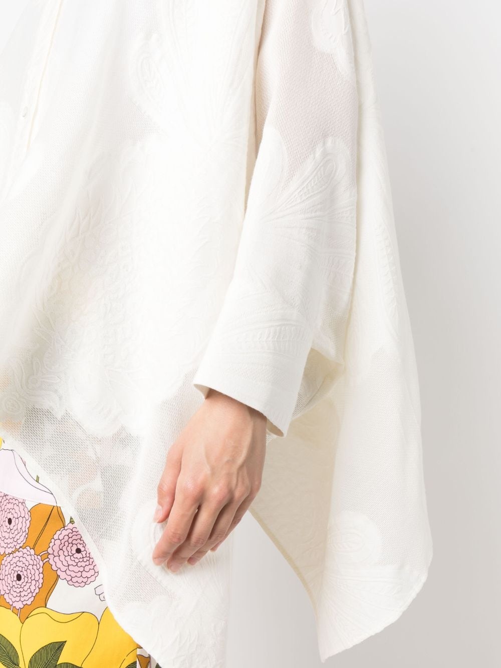 layered laced shirt - 5