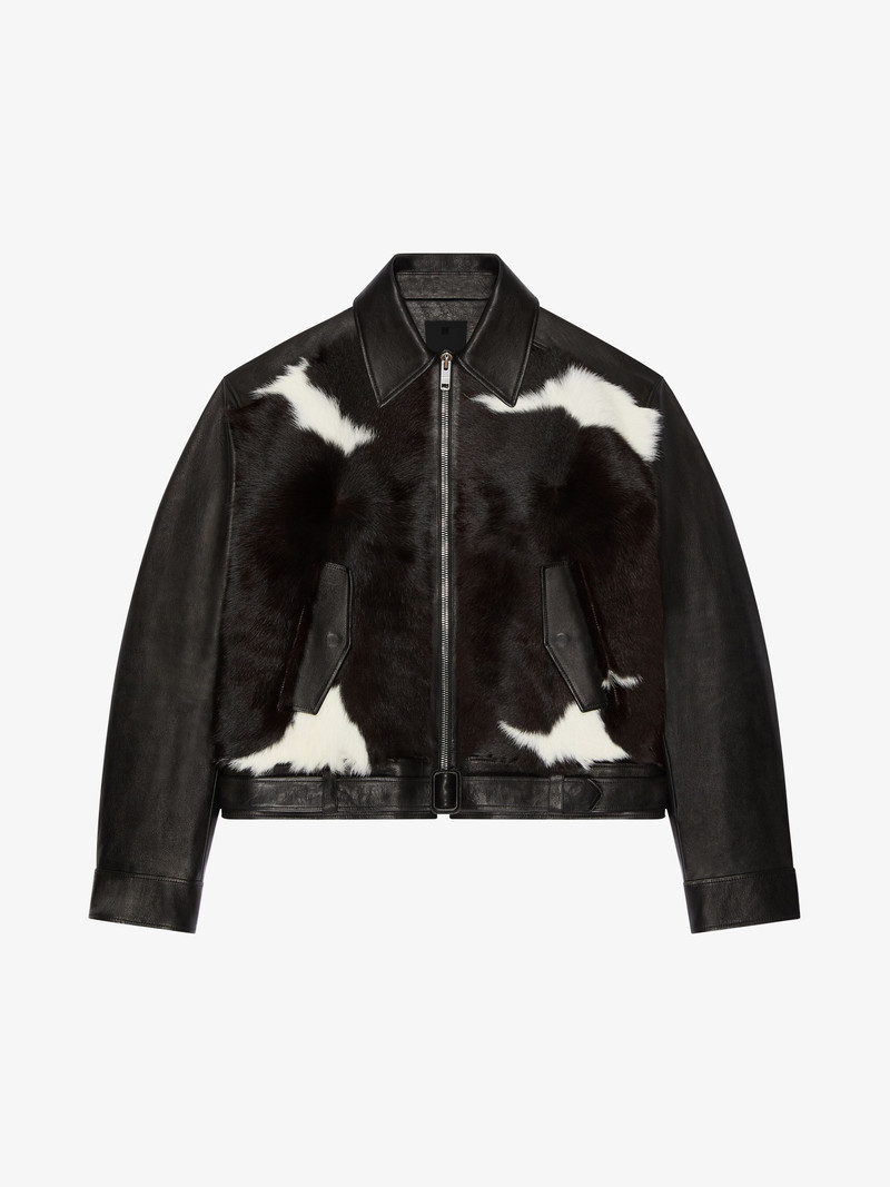 BIKER JACKET IN CALFSKIN LEATHER 1